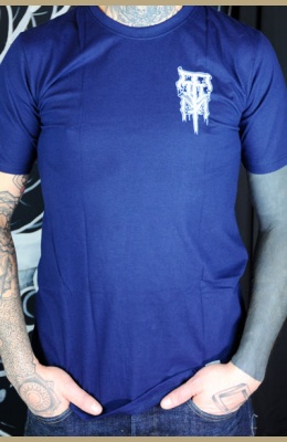 TSGAN-TSFLO-TSDAR-TSTBIB-Face-avant Bleu Tattoo-on-move T-shirt Tattooed-body-is-beautifful